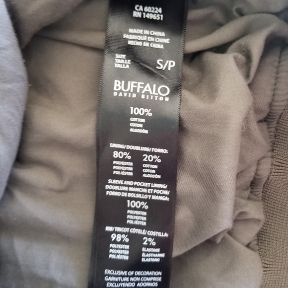 BUFFALO Olive Green Bomber Jacket - Picture 5 of 6